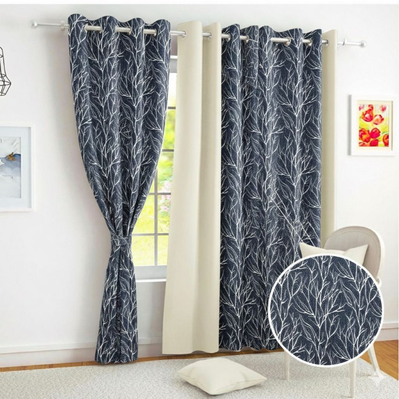 Rang Rover Curtain - Grey (Pack of 1) HARI CREATION Umarwada, Surat