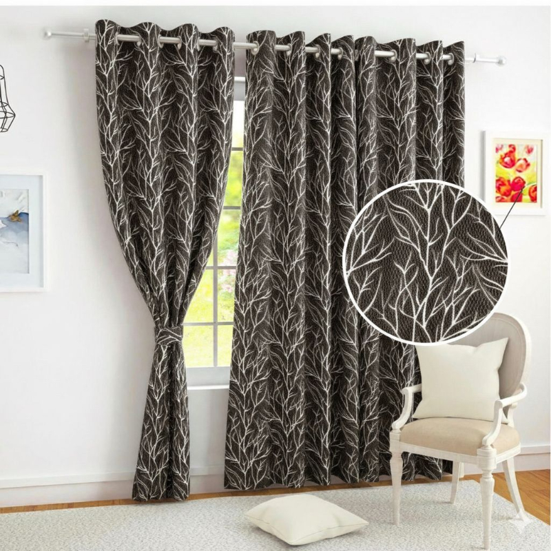 Rang Rover Curtain - Coffee (Pack of 1) HARI CREATION Umarwada, Surat