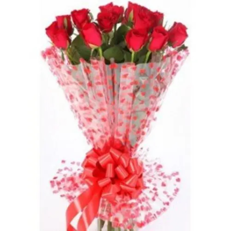 Bunch of 12 Red Roses in Davanagere - Express Your Love GRT Flower And Decorator COLLEGE MAIN ROAD, Siddaveerappa Badavane, BIET, Davanagere, Karnataka 577004, India