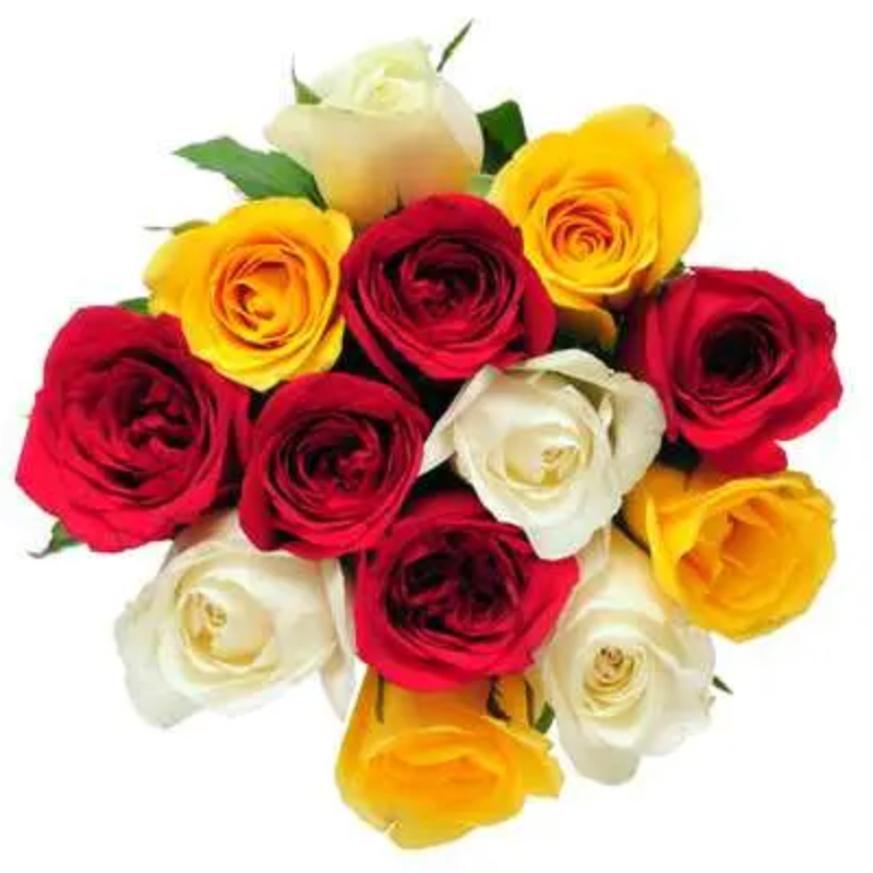 Colorful Wish 12 mixed Flower Bouquet GRT Flower And Decorator COLLEGE MAIN ROAD, Siddaveerappa Badavane, BIET, Davanagere, Karnataka 577004, India