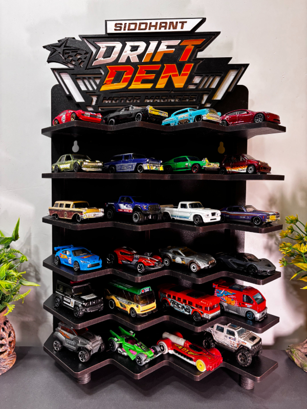 Hotwheels Garage Wooden Display Shelf for 24 Cars | Hot Wheels & Diecast Wall Mount Rack with Custom Lumora Craft Studio 302, Pramila Sadan. Beside DTDC Shop, Beside Leva Bhavan, Datta Nagar, Dombivali East