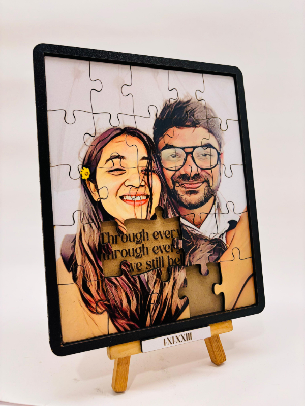 Personalized Jigsaw Puzzle Photo Frame | Custom Picture Puzzle with Frame, Message & Date | Couple M Lumora Craft Studio 302, Pramila Sadan. Beside DTDC Shop, Beside Leva Bhavan, Datta Nagar, Dombivali East