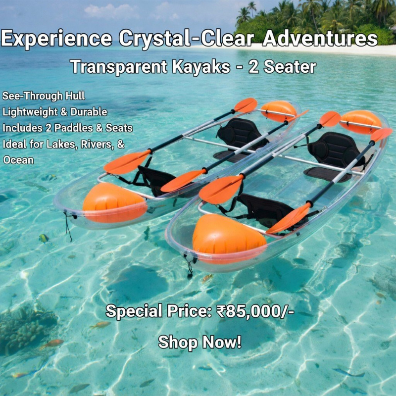 Transparent Kayak Boat For Resorts And Water Sports in Mumbai SHIVA ENTERPRISES Laxmi Classic Building, Laxmi Park, Mira Bhayandar Road, Mira Road East