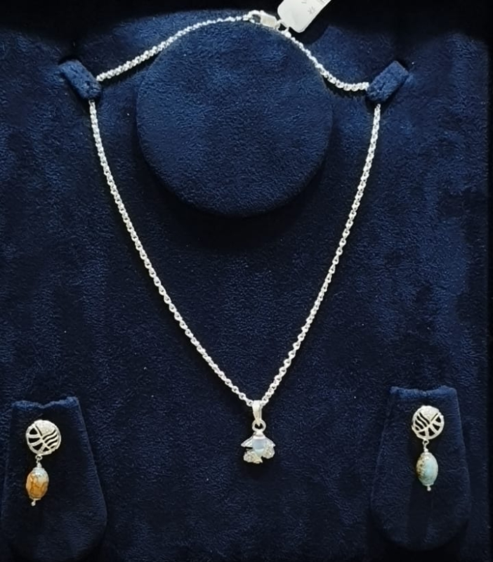 Earring with Pendant Chain Set Mohan Creations – Best Jewellery Store Giridih, Jharkhand Mathadih, Jharkhand 815301, India