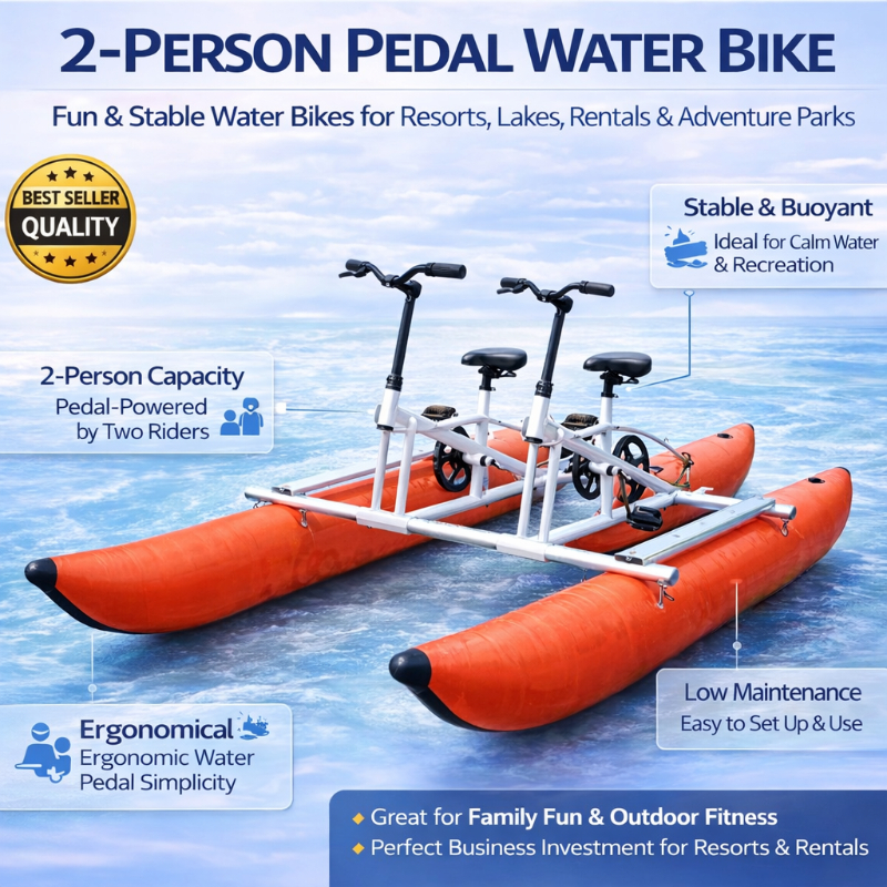 2 Seater Pedal Water Ride Boat for Resorts & Lakes | Commercial Floating Cycle Catamaran in Mumbai SHIVA ENTERPRISES Laxmi Classic Building, Laxmi Park, Mira Bhayandar Road, Mira Road East