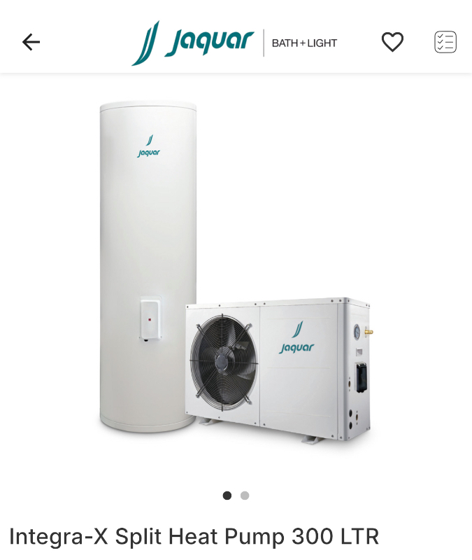 JAQUAR HEAT PUMP HARKAMALS BATH FITTING 