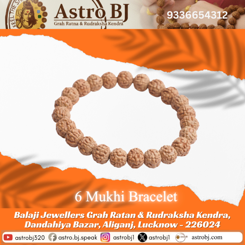 AstroBJ 6 Mukhi Rudraksha Bracelet "Siddh & Energised" A+++ Quality-https://i-media.vyaparify.com/vcards/products/309457/product_1771675880_6999a0e83a6aa.png Image