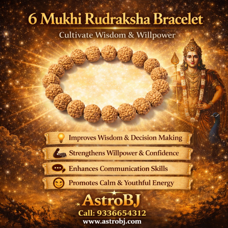 AstroBJ 6 Mukhi Rudraksha Bracelet "Siddh & Energised" A+++ Quality-https://i-media.vyaparify.com/vcards/products/309494/product_1771677759_6999a83f07eaf.png Image