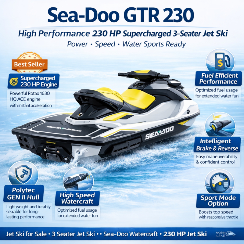 Sea-Doo GTR 230 Jet Ski for Sale – 230 HP Supercharged Personal Watercraft for Water Sports Business, Resort Rental & Marine Adventure Equipment in Mumbai-https://i-media.vyaparify.com/vcards/products/309511/product_1771692462_6999e1ae248e2.jpeg Image