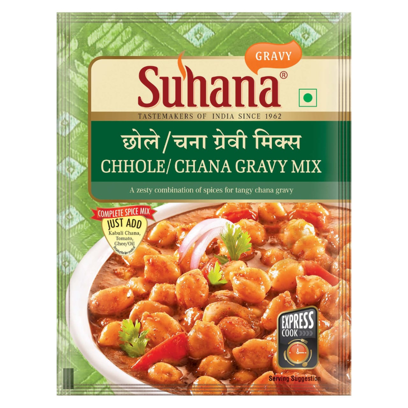 SUHANA CHHOLE / CHANA GRAVY MIX 50G NXTGEN SUPERMARKET SHOP NO 5A ZEONBUILDING BHAKTI PARKWADALA EAST MUMBAI