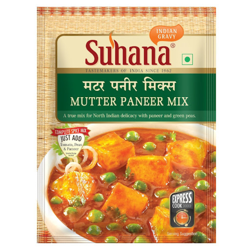  SUHANA MUTTER PANEER MIX 50G NXTGEN SUPERMARKET SHOP NO 5A ZEONBUILDING BHAKTI PARKWADALA EAST MUMBAI