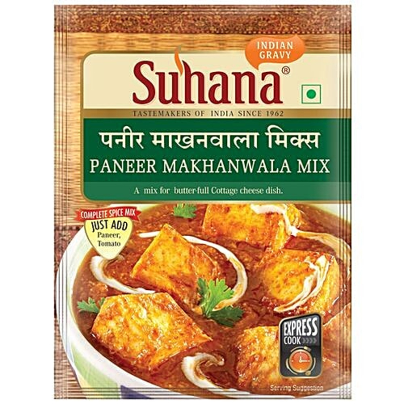  SUHANA PANEER MAKHANWALA MIX 50G NXTGEN SUPERMARKET SHOP NO 5A ZEONBUILDING BHAKTI PARKWADALA EAST MUMBAI