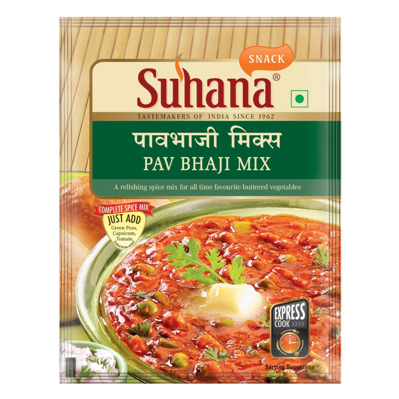  SUHANA PAV BHAJI MIX 50G NXTGEN SUPERMARKET SHOP NO 5A ZEONBUILDING BHAKTI PARKWADALA EAST MUMBAI
