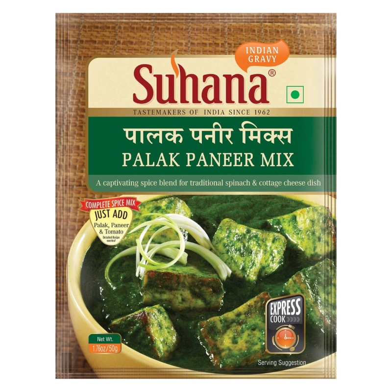  SUHANA  PALAK PANEER MIX 50G NXTGEN SUPERMARKET SHOP NO 5A ZEONBUILDING BHAKTI PARKWADALA EAST MUMBAI