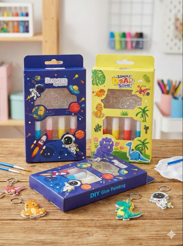 DIY Glue Painting Online Gift Store In Electronic City, Bangalore - The Present Place B606, Aratt Milano Apartment, Nirmala Vidyalaya Road, Gattahalli, Bangalore