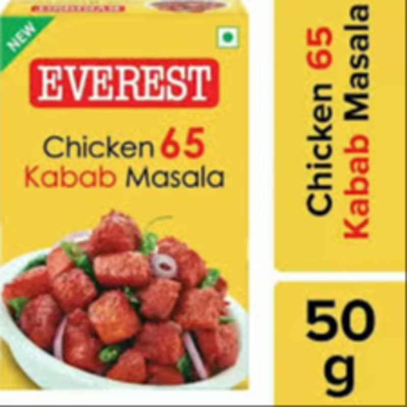  Everest chicken 65 kabab masala 50Gm NXTGEN SUPERMARKET SHOP NO 5A ZEONBUILDING BHAKTI PARKWADALA EAST MUMBAI