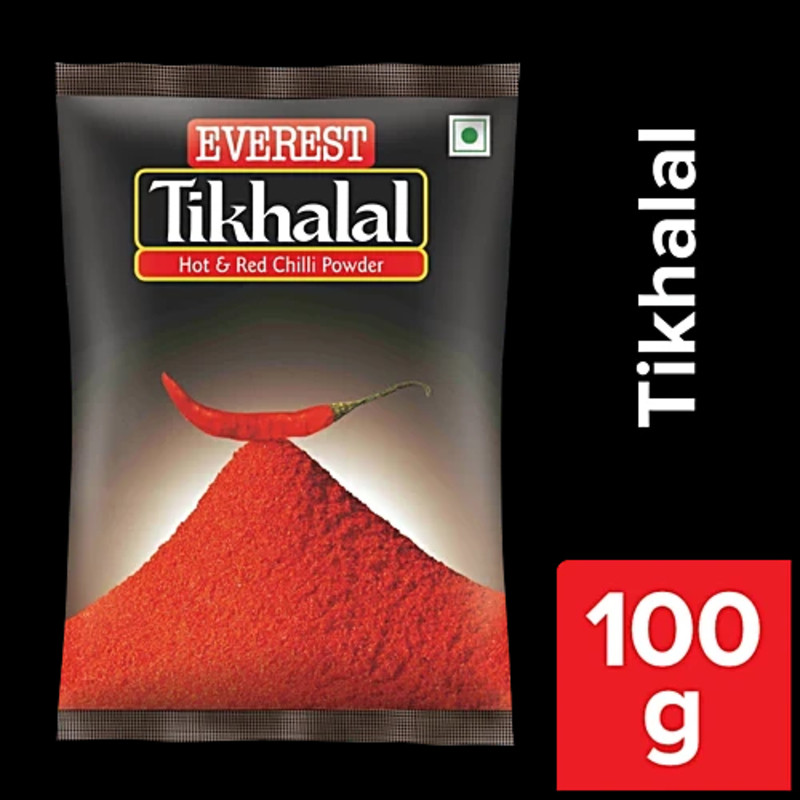 Everest Tikhalal Chilli Powder NXTGEN SUPERMARKET SHOP NO 5A ZEONBUILDING BHAKTI PARKWADALA EAST MUMBAI