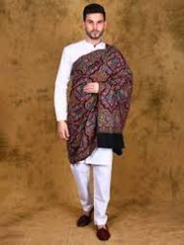 Haute-Red Pure Pashmina Men's Shawl SALUJA INTERNATIONAL 1ST FLOOR, B-8-460, Mochpura Bazar, Naya Mohalla, Ludhiana, Punjab 141008, India