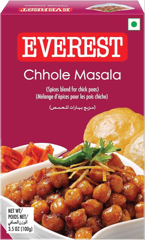  Everest Chhole Masala NXTGEN SUPERMARKET SHOP NO 5A ZEONBUILDING BHAKTI PARKWADALA EAST MUMBAI