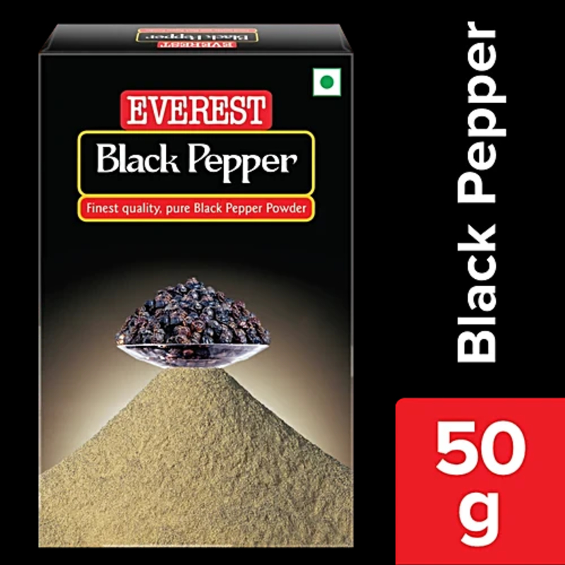  Everest Black Pepper Powder Carton 50 Gm NXTGEN SUPERMARKET SHOP NO 5A ZEONBUILDING BHAKTI PARKWADALA EAST MUMBAI