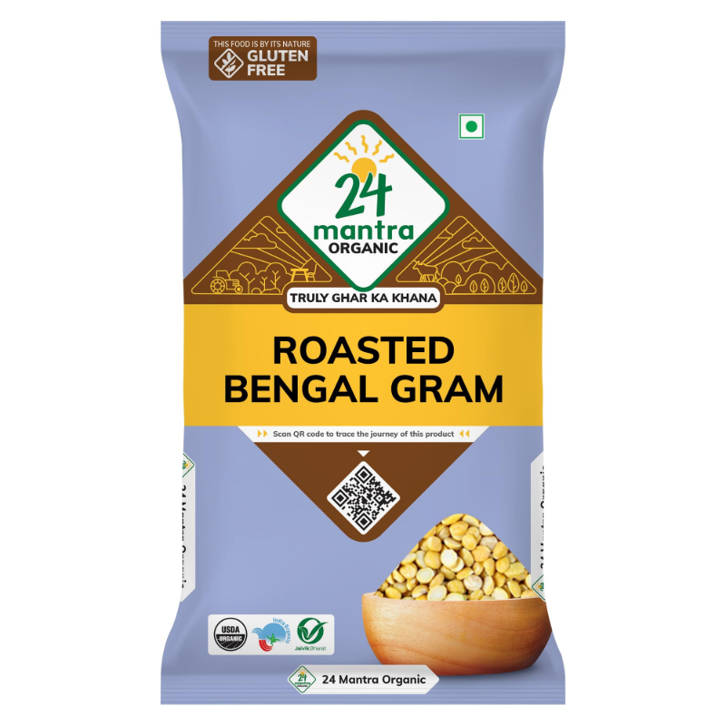  24 MANTRA ORGANIC ROASTED BENGAL GRAM NXTGEN SUPERMARKET SHOP NO 5A ZEONBUILDING BHAKTI PARKWADALA EAST MUMBAI