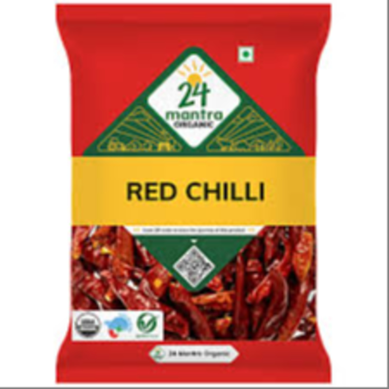  24 MANTRA ORGANIC RED CHILLY WHOLE NXTGEN SUPERMARKET SHOP NO 5A ZEONBUILDING BHAKTI PARKWADALA EAST MUMBAI