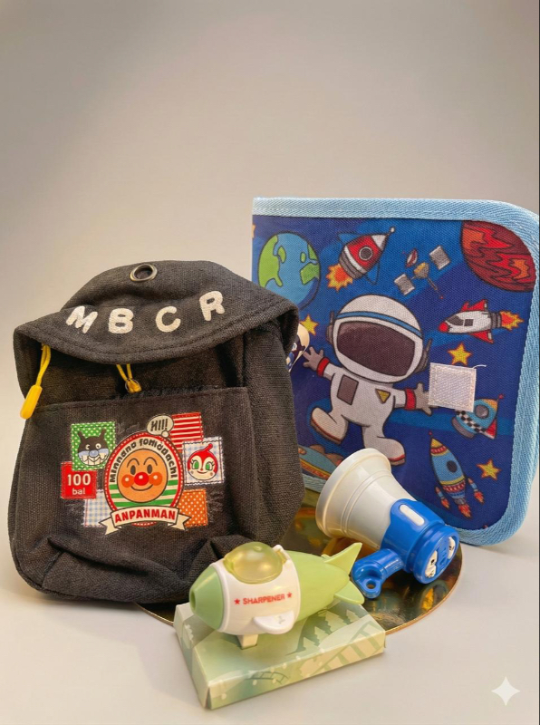 Boys sling bag, Blowhorn , Aircraft Sharpner Eraser combo, Reusable Book Online Gift Store In Electronic City, Bangalore - The Present Place B606, Aratt Milano Apartment, Nirmala Vidyalaya Road, Gattahalli, Bangalore