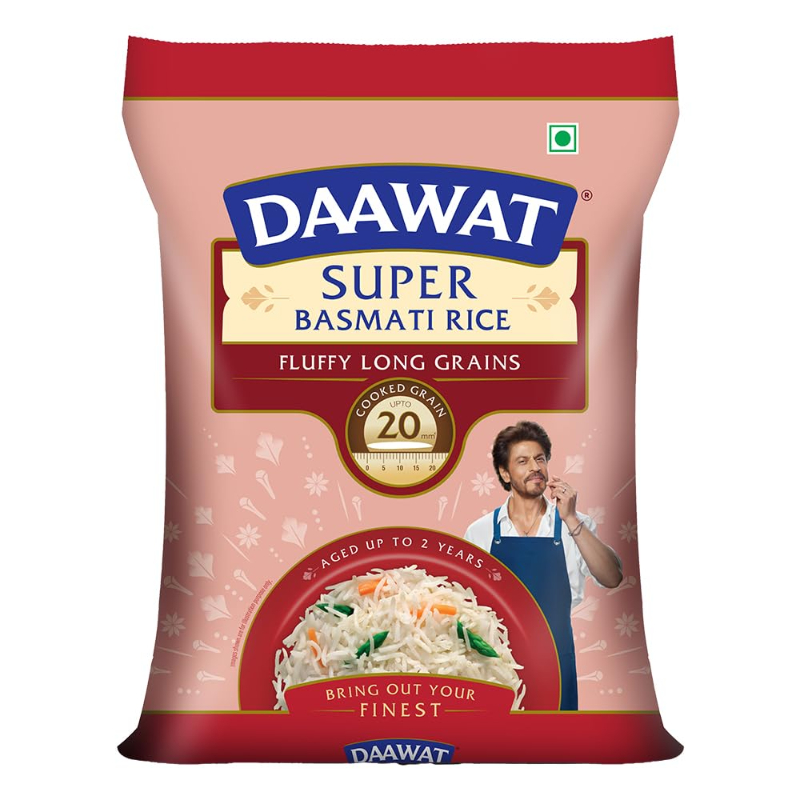  DAAWAT SUPER BASMATI RICE 5KG NXTGEN SUPERMARKET SHOP NO 5A ZEONBUILDING BHAKTI PARKWADALA EAST MUMBAI
