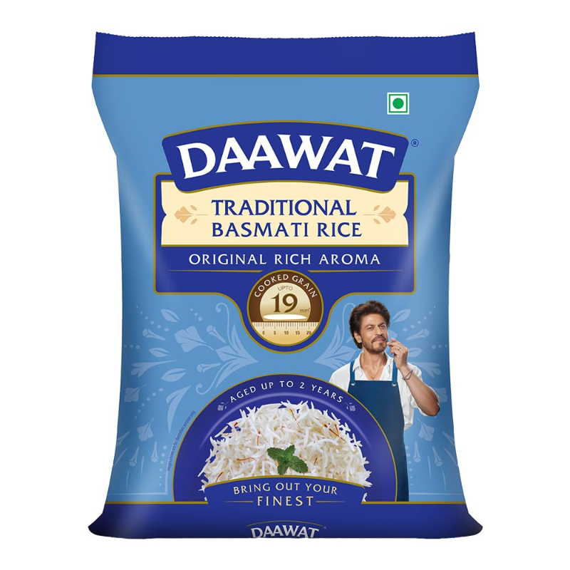  DAAWAT TRADITIONAL BASMATI RICE 5KG NXTGEN SUPERMARKET SHOP NO 5A ZEONBUILDING BHAKTI PARKWADALA EAST MUMBAI
