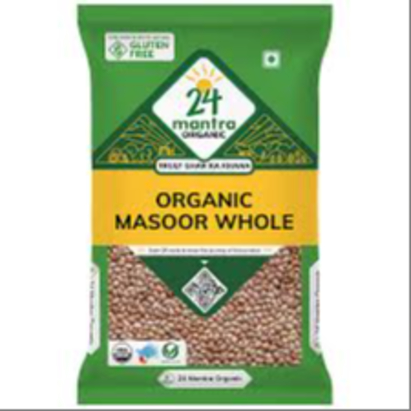  24Mantra ORGANIC MASOOR WHOLE  500G NXTGEN SUPERMARKET SHOP NO 5A ZEONBUILDING BHAKTI PARKWADALA EAST MUMBAI