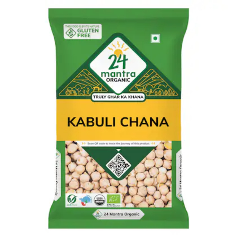  24Mantra ORGANIC  KABULI CHANA 500G NXTGEN SUPERMARKET SHOP NO 5A ZEONBUILDING BHAKTI PARKWADALA EAST MUMBAI
