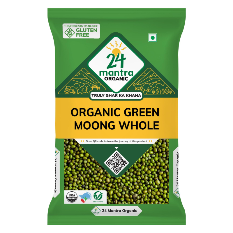  24Mantra ORGANIC GREEN MOONG WHOLE 500G NXTGEN SUPERMARKET SHOP NO 5A ZEONBUILDING BHAKTI PARKWADALA EAST MUMBAI