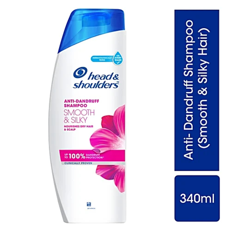  Head and shoulder  anti dandruff shampoo smooth & silky  up to 100% dandruff protection 340ml NXTGEN SUPERMARKET SHOP NO 5A ZEONBUILDING BHAKTI PARKWADALA EAST MUMBAI
