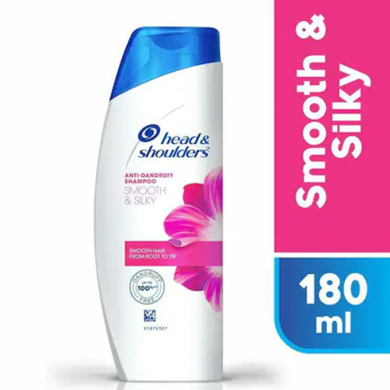  Head and shoulder  anti dandruff shampoo smooth & silky  up to 100% dandruff protection 180ml NXTGEN SUPERMARKET SHOP NO 5A ZEONBUILDING BHAKTI PARKWADALA EAST MUMBAI