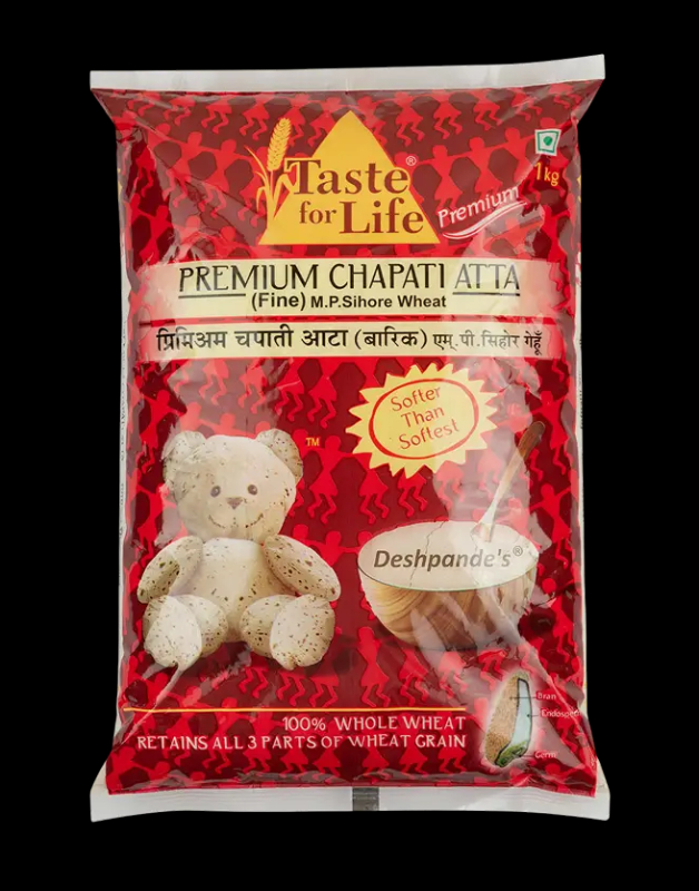  DESHPANDE PREMIUM CHAPATI ATTA MEDIUM 1KG NXTGEN SUPERMARKET SHOP NO 5A ZEONBUILDING BHAKTI PARKWADALA EAST MUMBAI