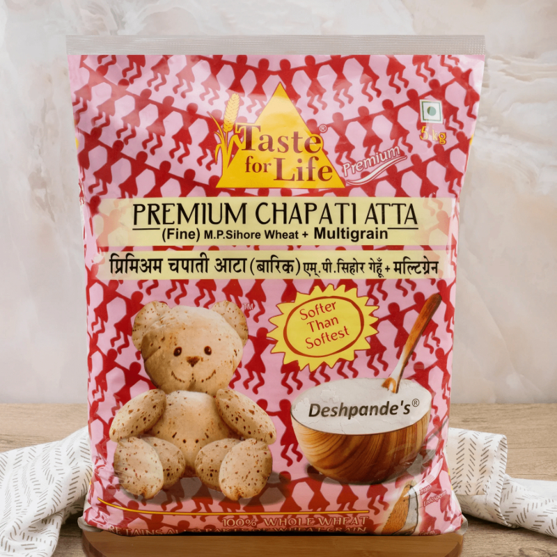  DESHPANDE PREMIUM CHAPATI ATTA MULTIGRAIN 5KG NXTGEN SUPERMARKET SHOP NO 5A ZEONBUILDING BHAKTI PARKWADALA EAST MUMBAI
