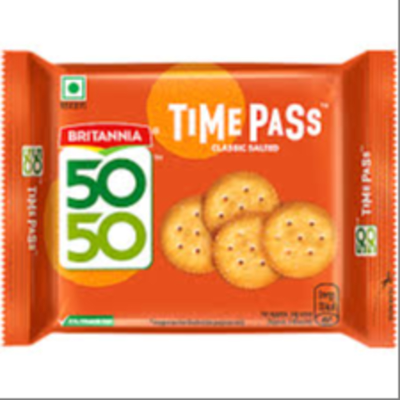  BRITANNIA 5050 TIME PASS CLASSIC SALTED 58G NXTGEN SUPERMARKET SHOP NO 5A ZEONBUILDING BHAKTI PARKWADALA EAST MUMBAI