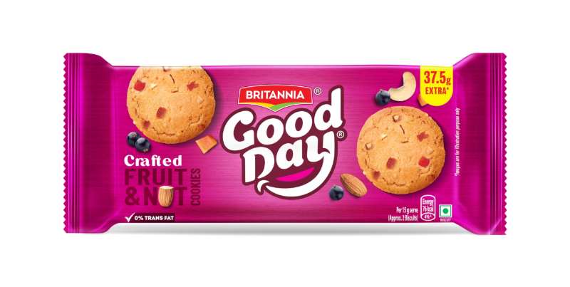  BRITANNIA good day FRUIT & NUT NXTGEN SUPERMARKET SHOP NO 5A ZEONBUILDING BHAKTI PARKWADALA EAST MUMBAI