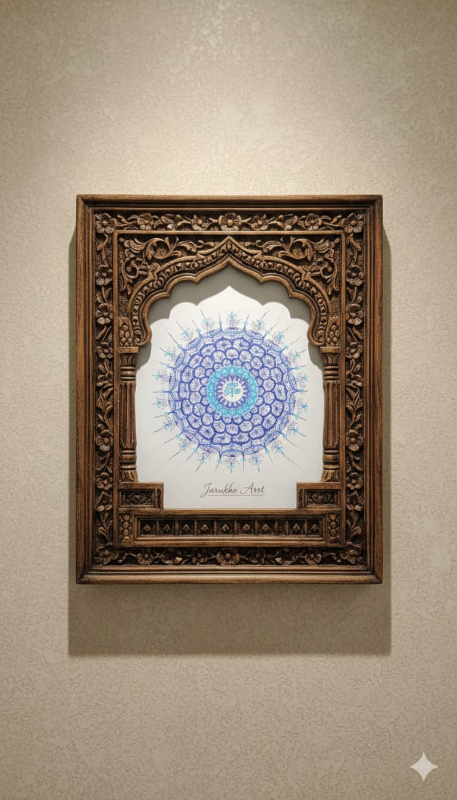 Handcrafted Wooden Frame Mandala Art in Anand-https://i-media.vyaparify.com/vcards/products/310484/product_1772449561_69a56f19863eb.jpeg Image