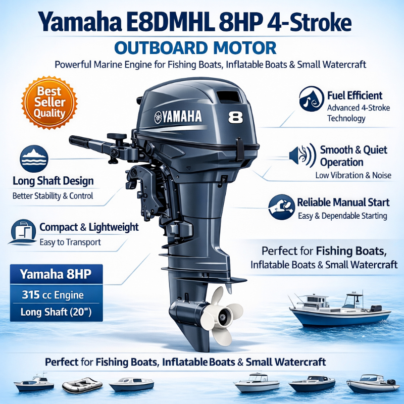 Yamaha E8DMHL 8HP 4 Stroke Outboard Motor Marine OBM Engine for Fishing & Inflatable Boats in Mumbai-https://i-media.vyaparify.com/vcards/products/310742/product_1772641178_69a85b9a30033.jpeg Image