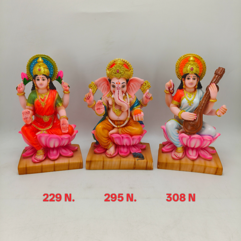 Laxmi Ganesh Saraswati 8 inch (Nagar)-https://i-media.vyaparify.com/vcards/products/310861/product_1772873293_69abe64d38f89.jpeg Image