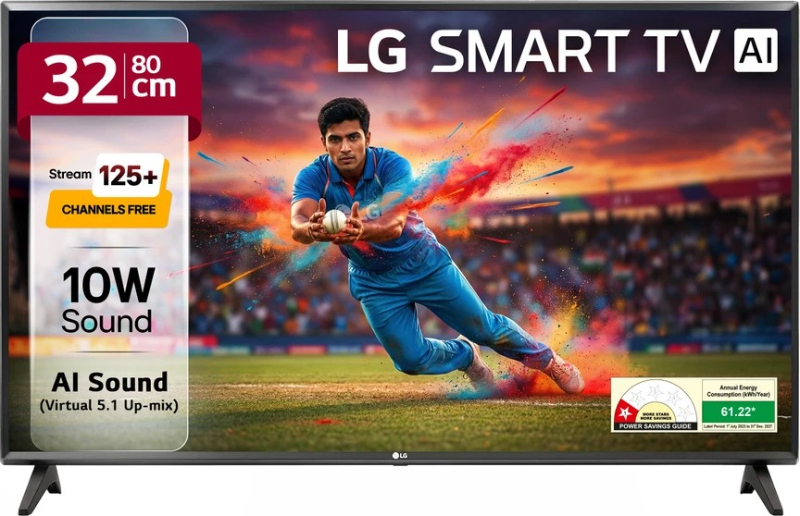 LG 80 cms (32 inches) HD READY LED SMART 2025 EDITION Tannu Computer And Mobiles Kishan Chowk Bharar Rode Jamgaon R