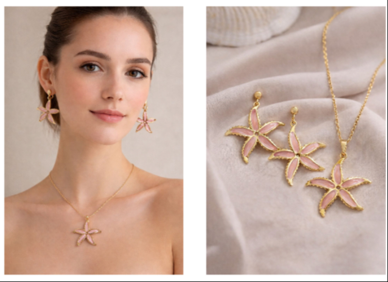 Anti tarnish starfish necklace with earring-https://i-media.vyaparify.com/vcards/products/311433/product_1773744905_69b9330977439.jpeg Image