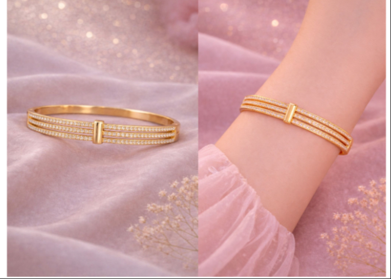 Anti tarnish free size lock bracelet