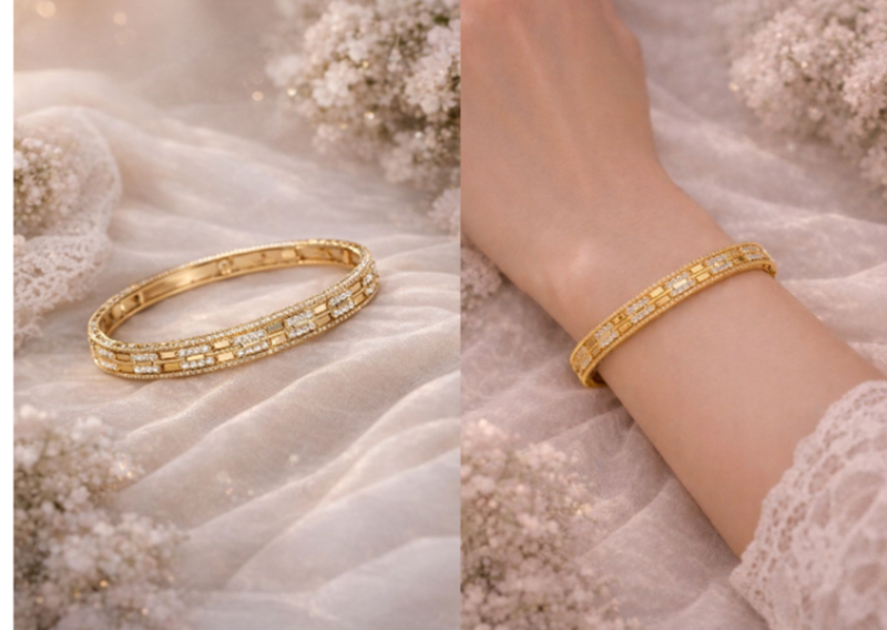 Anti tarnish free size lock bracelet