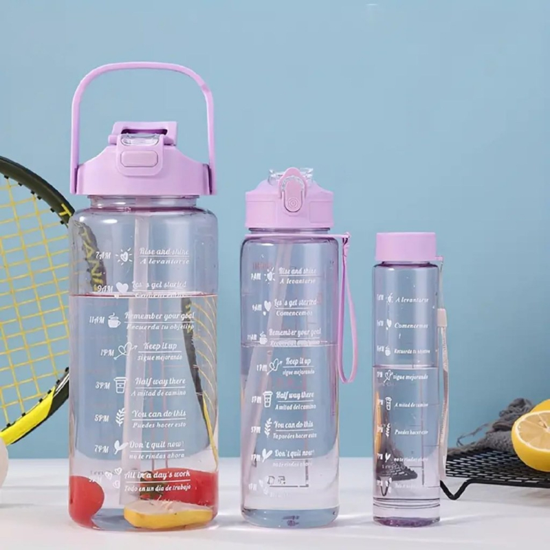 TRANSPARENT MOTIVATIONAL TIMER BOTTLE- SET OF 3 THE URBAN MART Opp. Blue Club & Sanjeevani Medical, Khodiyar Colony, Jamnagar