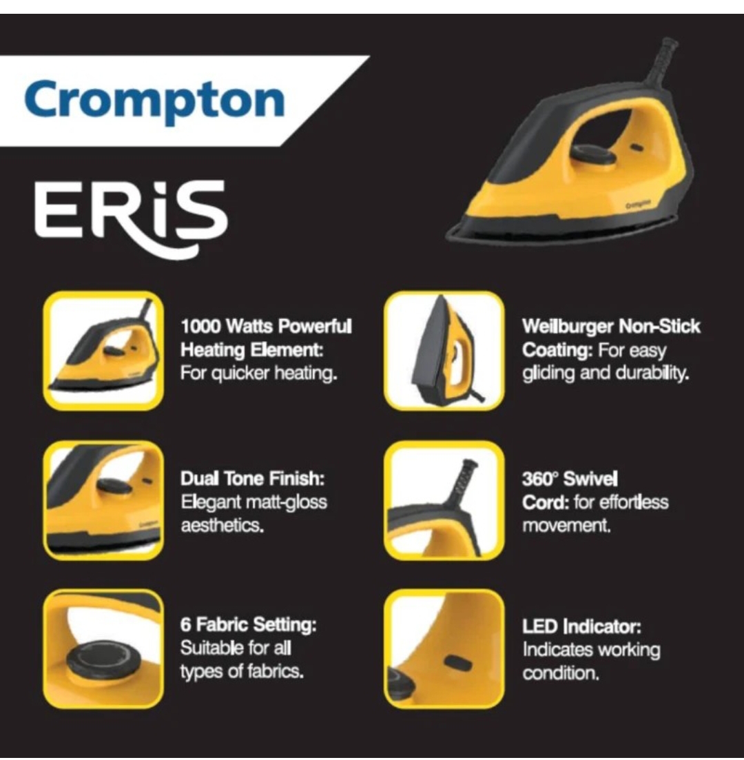 Crompton Eris Iron 1000W product image