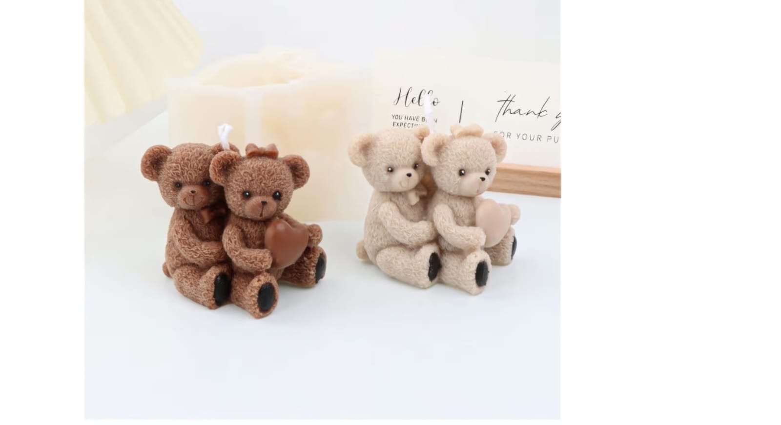  Teddy bear candle Hettvalley 