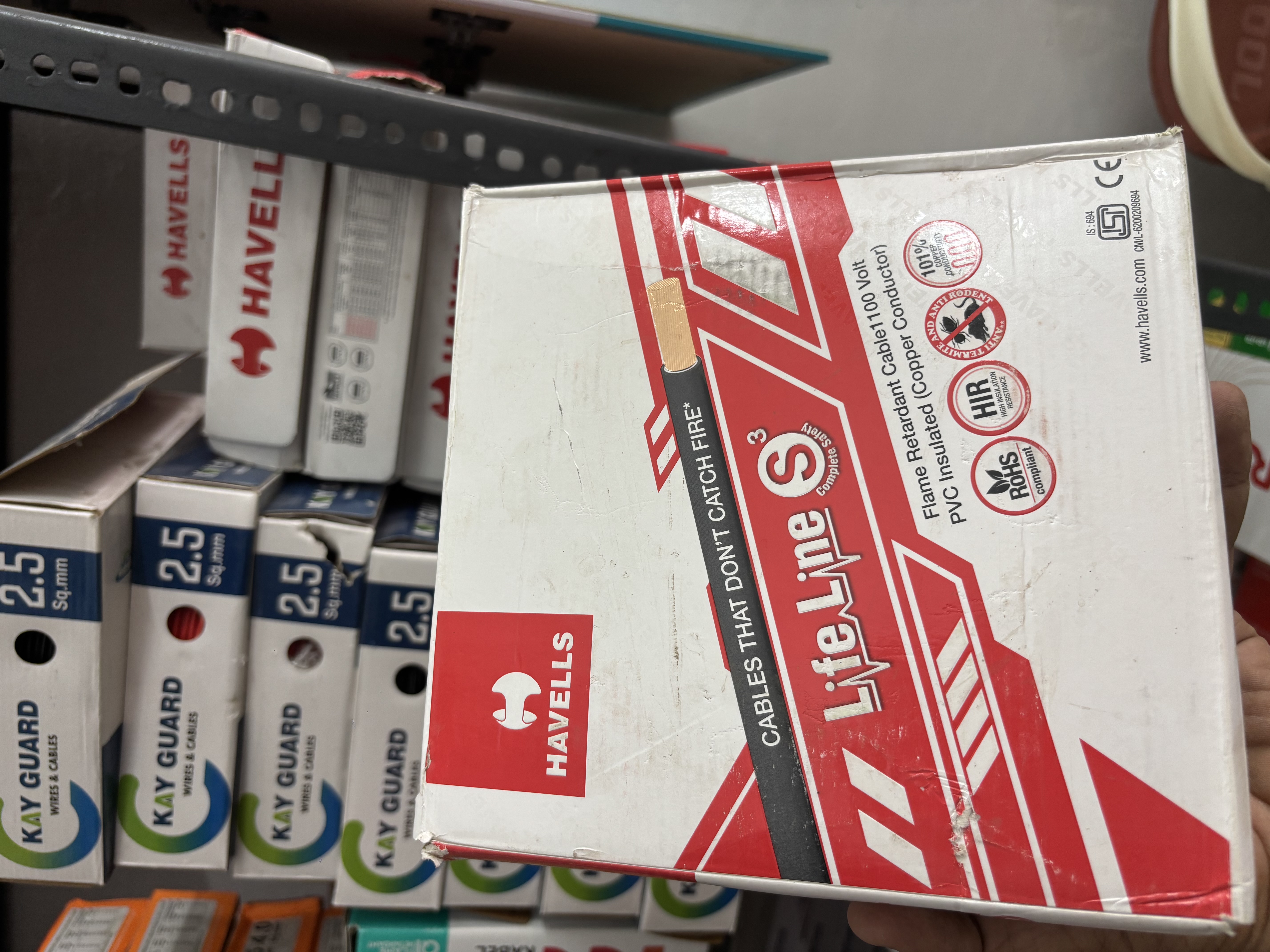 Havells 1mm lifeline Hinduja Electricals – Best Electrical Shop In Gandhi Ganj, Katni Near By Jalpa Mandir, Near New Shivam Road Lines, Gandhi Ganj, Katni, Madhya Pradesh 483501, India