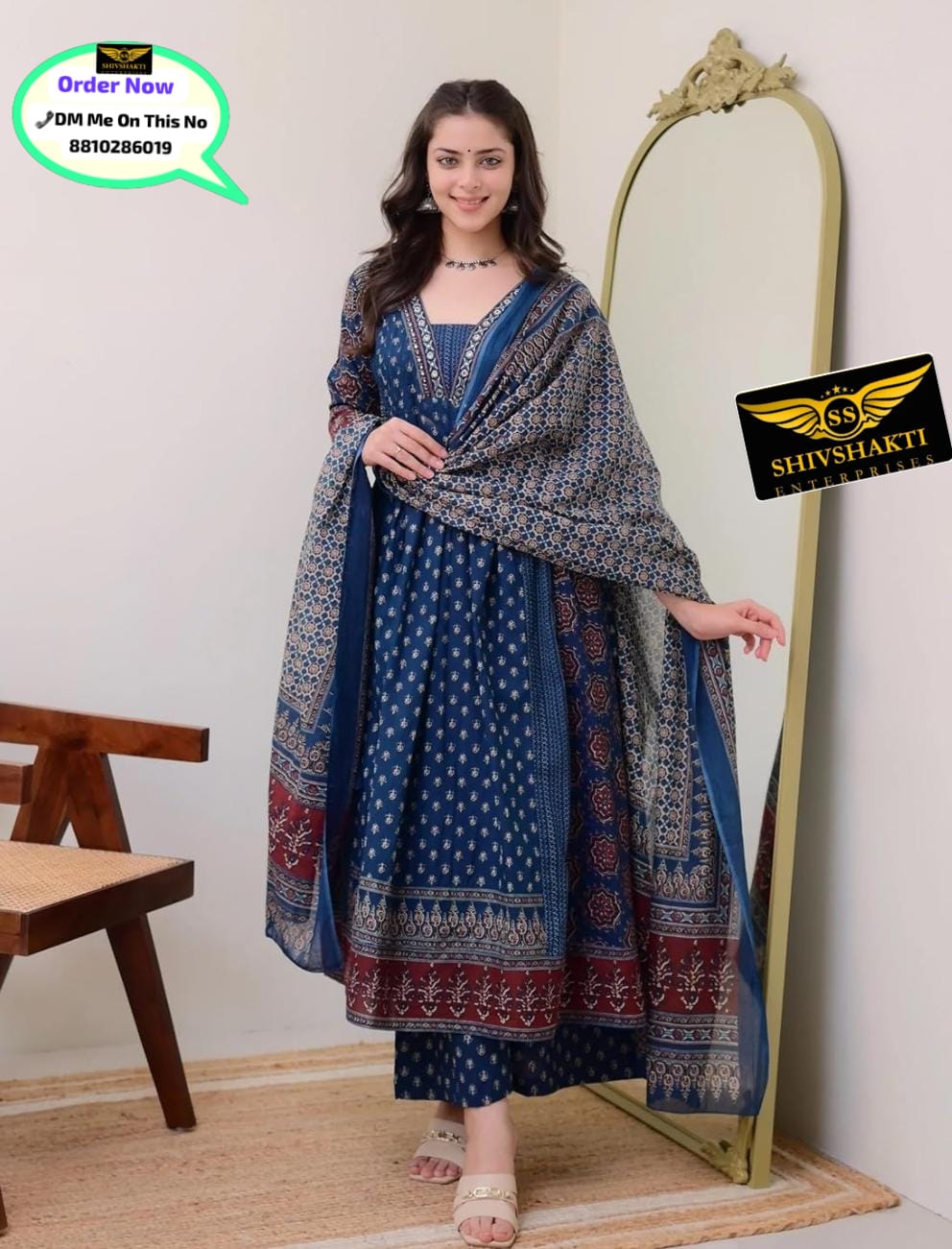 Women's Rayon Printed Anarkali Kurta and Pant with Dupatta Set-https://i-media.vyaparify.com/vcards/products/312447/product_1775646665_69d637c94b2a1.jpg Image